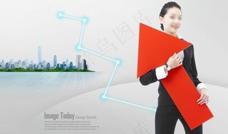 商务金融女白领素材图片