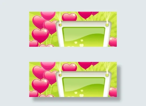 节日喜庆心形气球主题矢量图ai矢量模版下载