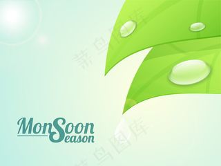 绿色背景矢量图