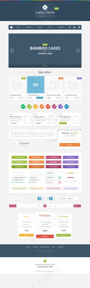 精美商务UI模板