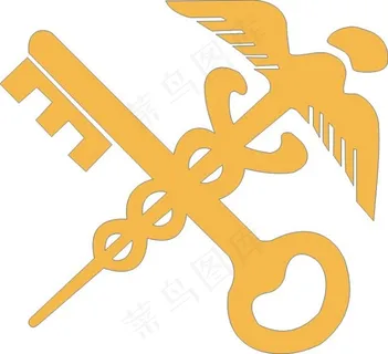 矢量天使钥匙扣