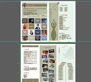 艺校三折页图片