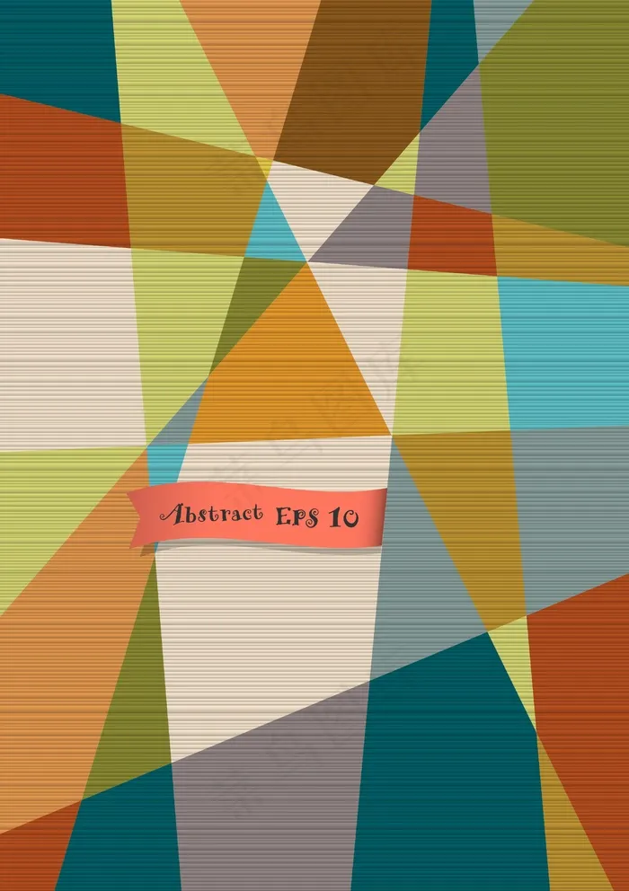 复古质感的几何背景eps,ai矢量模版下载