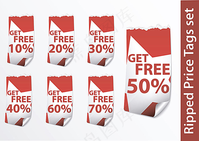 促销折扣卷页标签