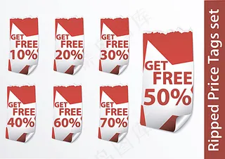 促销折扣卷页标签