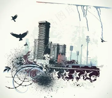 城市建筑插图图片