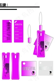 女性服装吊牌图片