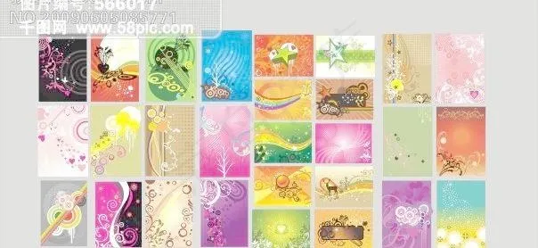 花纹背景cdr矢量模版下载