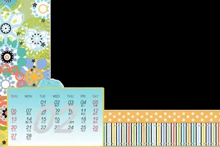 2011年剪切风台历模版_2月