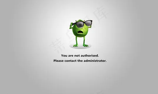 权限出错页面图片