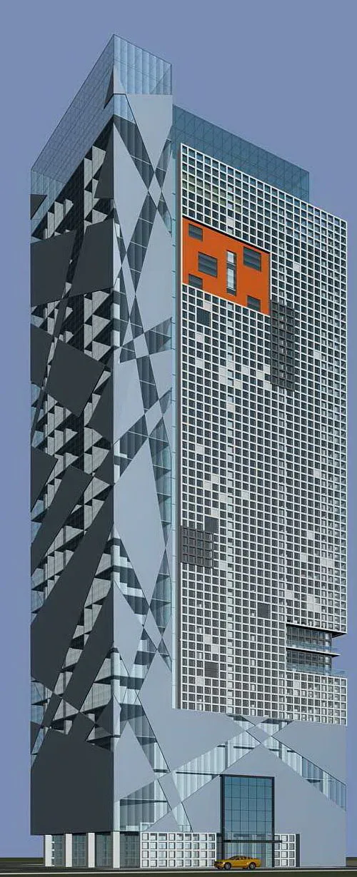 高层公共建筑商业大厦3D模型