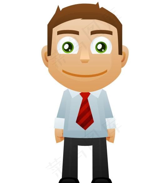 人物卡通形象——psd分层素材