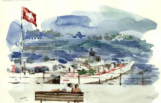 水彩-各国风景名胜篇050图片