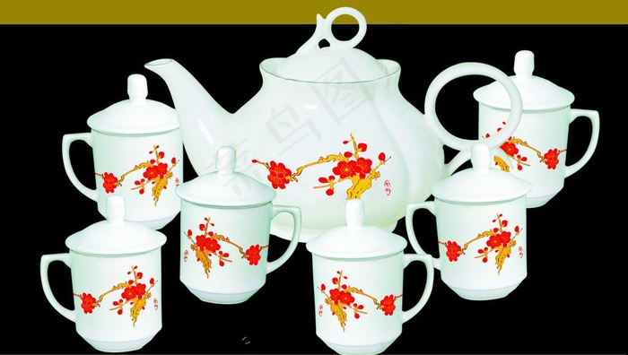 茶杯 水壶图片