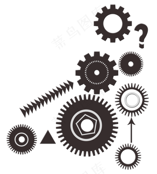 工作中的内部齿轮工作中的内部齿轮