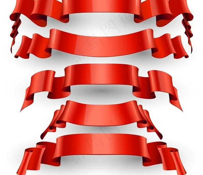 欧式古典丝带图标图片eps,ai矢量模版下载