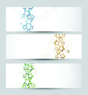 五角星横幅海报