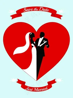 婚礼邀请卡图片