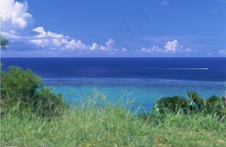 蔚蓝的大海图片