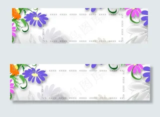 唯美清新淘宝天猫全屏海报通用背景