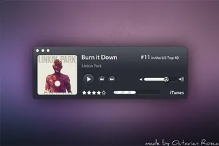 音乐播放器界面PSD分层素材