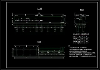 桥台构造cad图纸