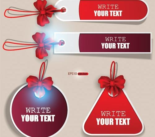 精美促销吊牌矢量素材