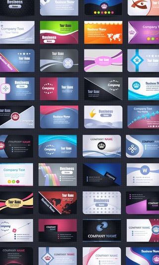 创意名片模板矢量素材