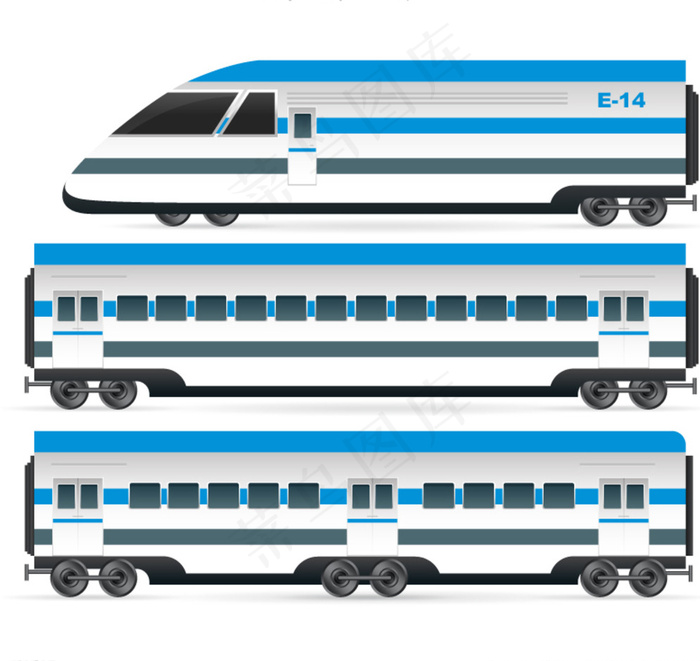 火车高铁图片ai矢量模版下载