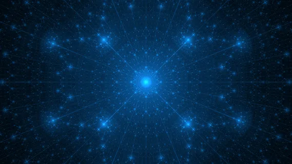 现代科技感酷炫蓝色星光背景