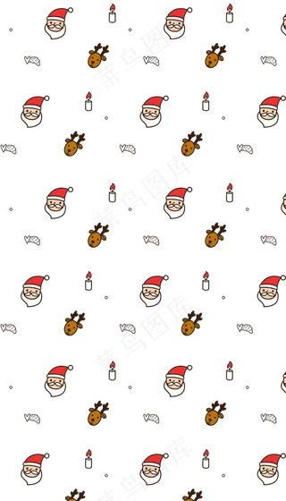 圣诞节圣诞老人麋鹿底纹圣诞节圣诞老人麋鹿底纹