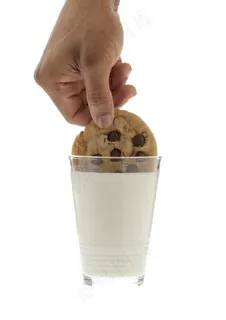牛奶与饼干图片