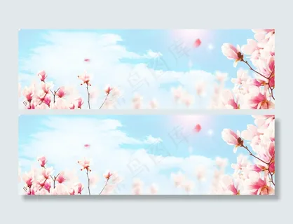 唯美春天风景背景