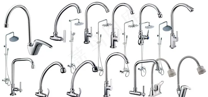 水龙头大淋浴花洒psd模版下载