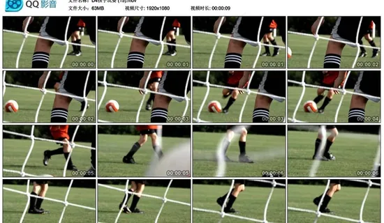 踢足球守门高清实拍视频素材图片