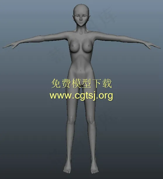 女性角色游戏模型