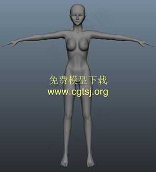 女性角色游戏模型