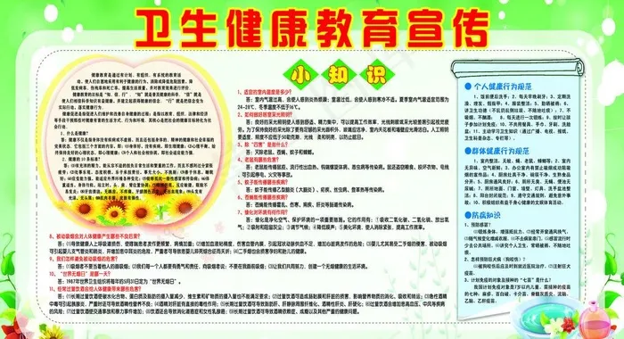 卫生健康教育宣传图片psd模版下载