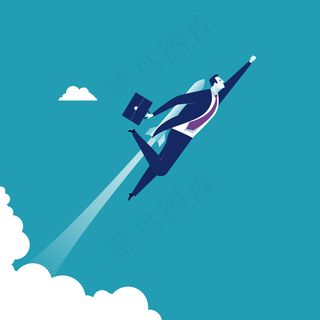 矢量互联网科技金融商务人物插画