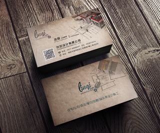 装饰装潢装修建筑名片设计模版