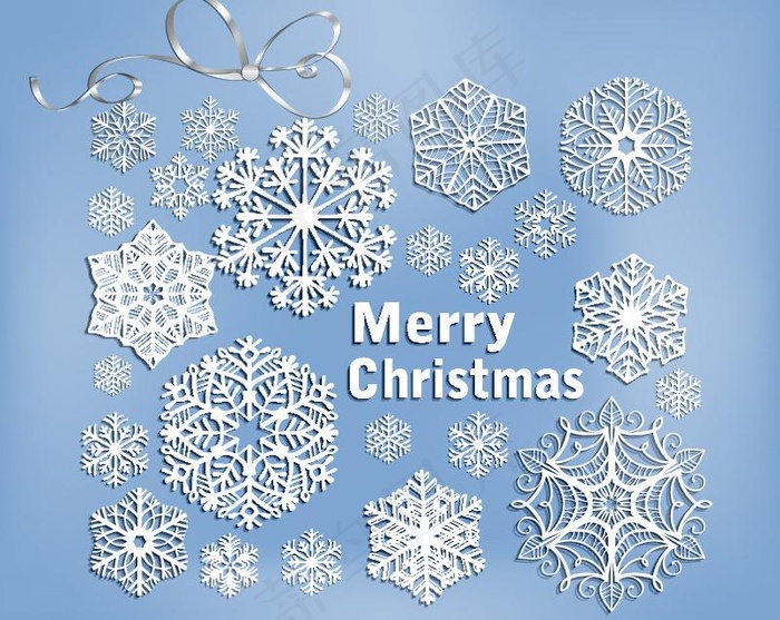 雪花背景图片