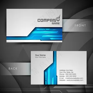 高档大气精致简洁名片设计模板