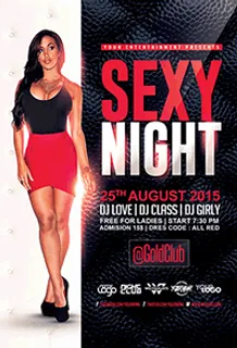 Sexy Night Flyer Template Sexy Night Flyer Template