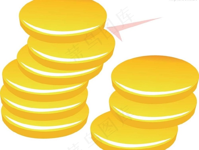 金币矢量图图片ai矢量模版下载