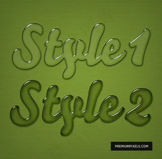 玻璃质感文字-psd分层素材