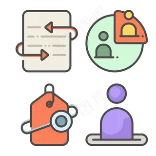 扁平填充icon图标