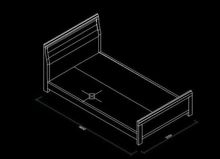 1 2米实木床图片