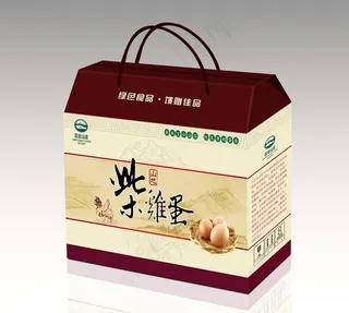 山地柴鸡蛋包装平面图图片