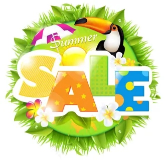 01夏季促销海报矢量素材