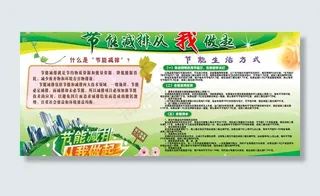 节能减排板报图片